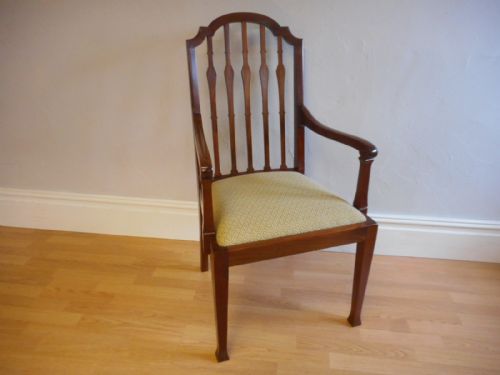 antique edwardian arm chair - CATEGORY: ANTIQUE CHAIRS - DATED EDWARDIAN