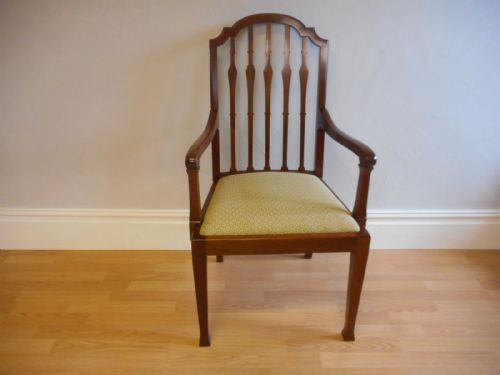 ANTIQUE EDWARDIAN ARM CHAIR - ADDITIONAL PHOTO 1