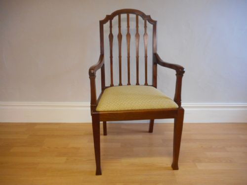 ANTIQUE EDWARDIAN ARM CHAIR - ADDITIONAL PHOTO 5