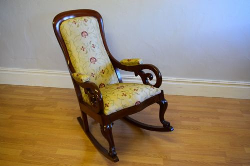 ANTIQUE VICTORIAN ROCKING CHAIR - ADDITIONAL PHOTO 11