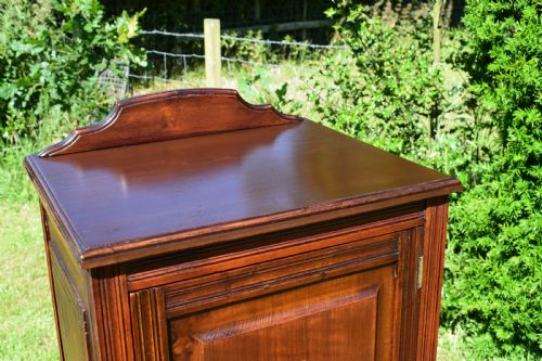 ANTIQUE VICTORIAN BEDSIDE CABINET - ADDITIONAL PHOTO 13