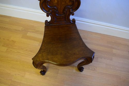 ANTIQUE VICTORIAN HALL CHAIR - ADDITIONAL PHOTO 6