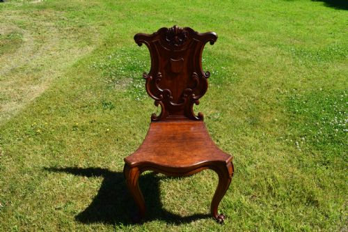 ANTIQUE VICTORIAN HALL CHAIR - ADDITIONAL PHOTO 14