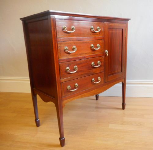 ANTIQUE EDWARDIAN MUSIC CABINET - ADDITIONAL PHOTO 5