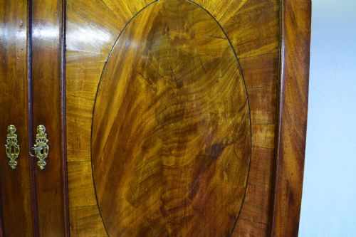 ANTIQUE GEORGIAN PERIOD LINEN PRESS - ADDITIONAL PHOTO 7