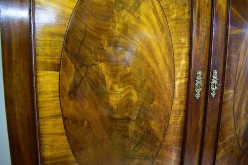ANTIQUE GEORGIAN PERIOD LINEN PRESS - ADDITIONAL PHOTO 8