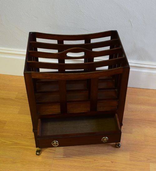 ANTIQUE CANTERBURY IN MAHOGANY - ADDITIONAL PHOTO 5