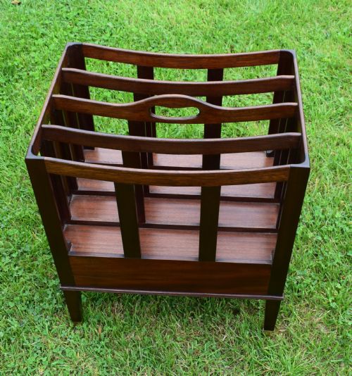 ANTIQUE CANTERBURY IN MAHOGANY - ADDITIONAL PHOTO 12