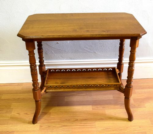 ANTIQUE VICTORIAN OCCASIONAL TABLE - ADDITIONAL PHOTO 1