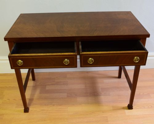ANTIQUE WALNUT 2 DRAWER SIDE TABLE - ADDITIONAL PHOTO 13