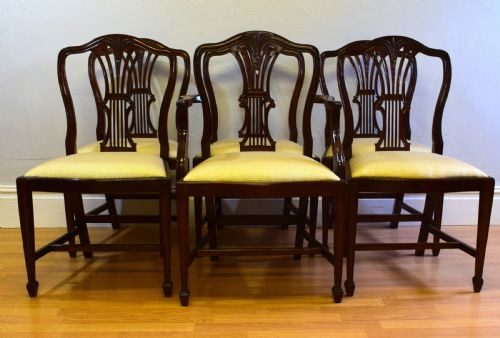 SET OF 6 HEPPELWHITE DINING CHAIRS - ADDITIONAL PHOTO 2