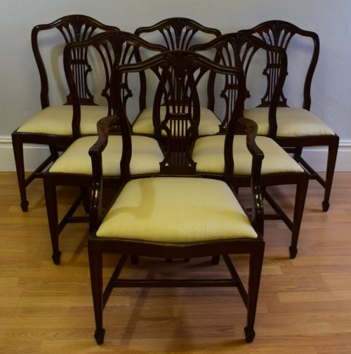 SET OF 6 HEPPELWHITE DINING CHAIRS - ADDITIONAL PHOTO 3