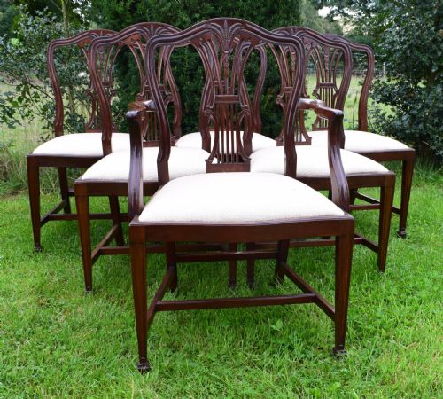 SET OF 6 HEPPELWHITE DINING CHAIRS - ADDITIONAL PHOTO 10