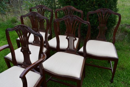 SET OF 6 HEPPELWHITE DINING CHAIRS - ADDITIONAL PHOTO 15