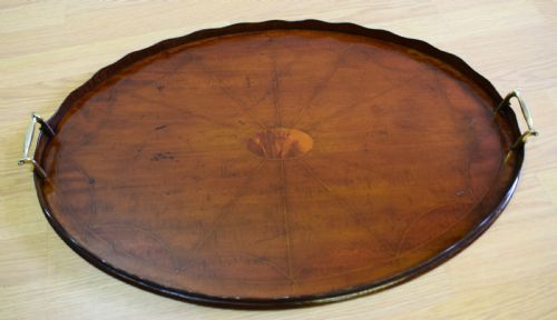 antique inlaid tray - CATEGORY: ANTIQUE MISCELLANEOUS - DATED VICTORIAN