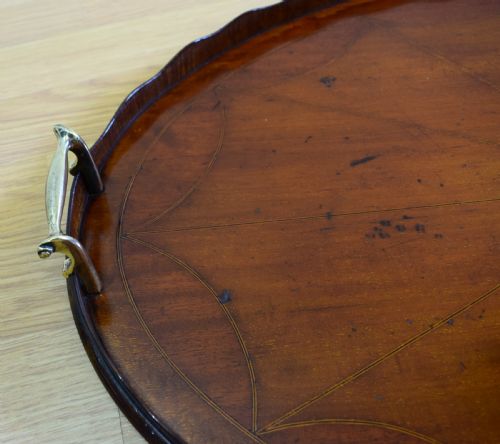 ANTIQUE INLAID TRAY - ADDITIONAL PHOTO 1