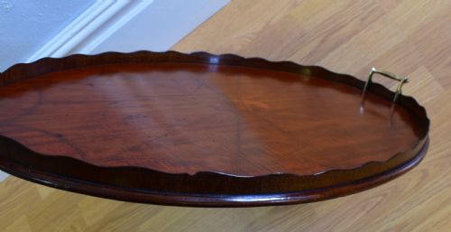 ANTIQUE INLAID TRAY - ADDITIONAL PHOTO 4
