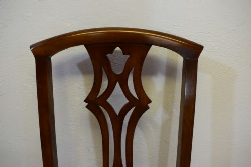 ANTIQUE SET OF 4 LATE VICTORIAN HIGH BACK DINNING CHAIRS - ADDITIONAL PHOTO 7