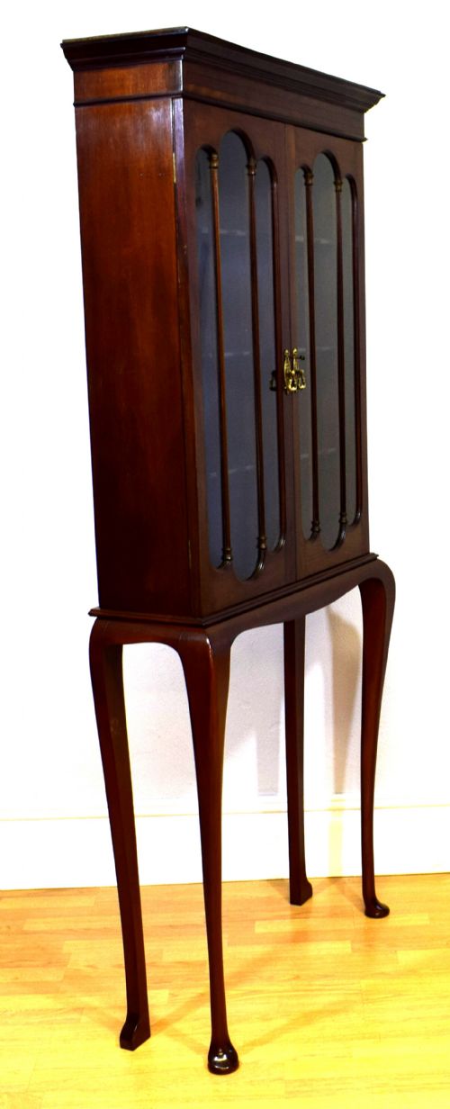 LATE VICTORIAN BOOKCASE ON STAND - ADDITIONAL PHOTO 7