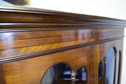 LATE VICTORIAN BOOKCASE ON STAND - ADDITIONAL PHOTO 8
