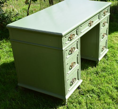 VICTORIAN PEDESTAL DESK - ADDITIONAL PHOTO 6
