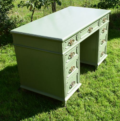 VICTORIAN PEDESTAL DESK - ADDITIONAL PHOTO 7