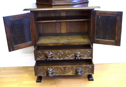 ANTIQUE OAK CUPBOARD - ADDITIONAL PHOTO 11