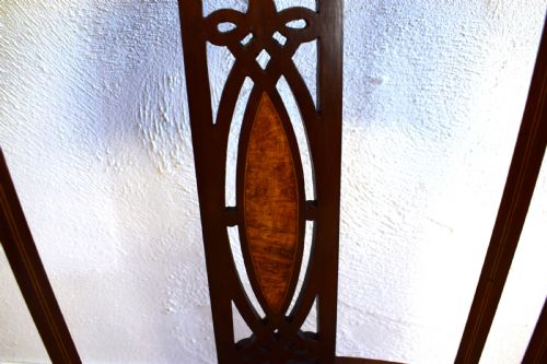 EDWARDIAN INLAID TUB ARM CHAIR - ADDITIONAL PHOTO 5