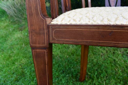 EDWARDIAN INLAID TUB ARM CHAIR - ADDITIONAL PHOTO 11