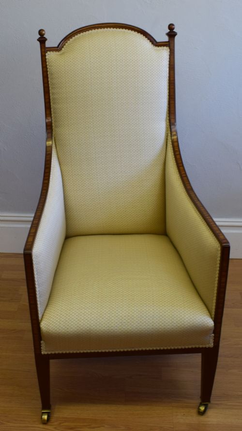 EDWARDIAN INLAID ARM CHAIR - ADDITIONAL PHOTO 1