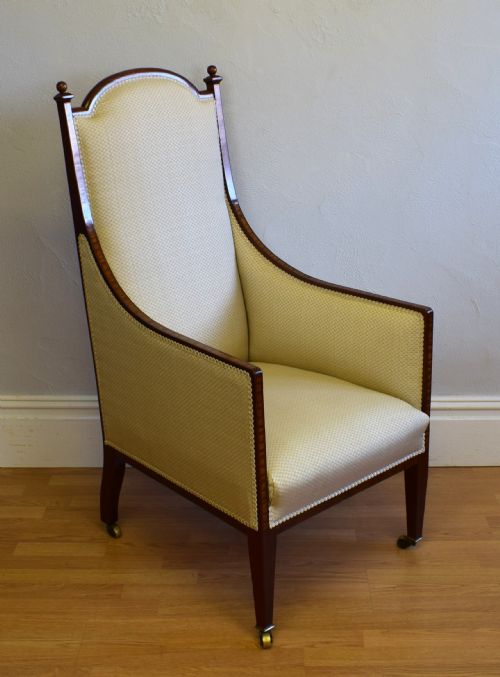 EDWARDIAN INLAID ARM CHAIR - ADDITIONAL PHOTO 10