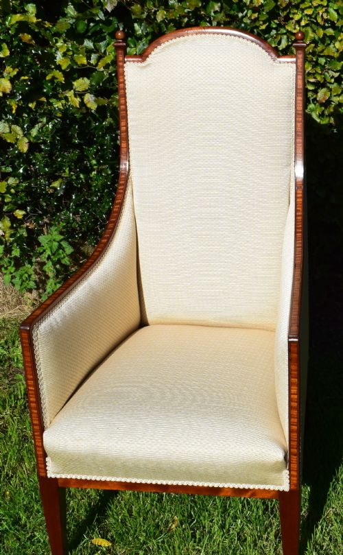 EDWARDIAN INLAID ARM CHAIR - ADDITIONAL PHOTO 16