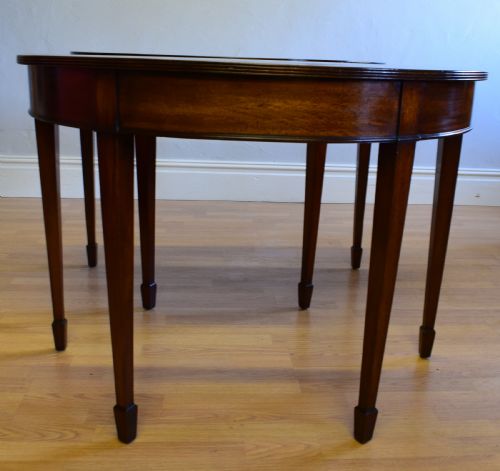 PAIR OF DEMILUNE CONSOLE TABLES - ADDITIONAL PHOTO 4