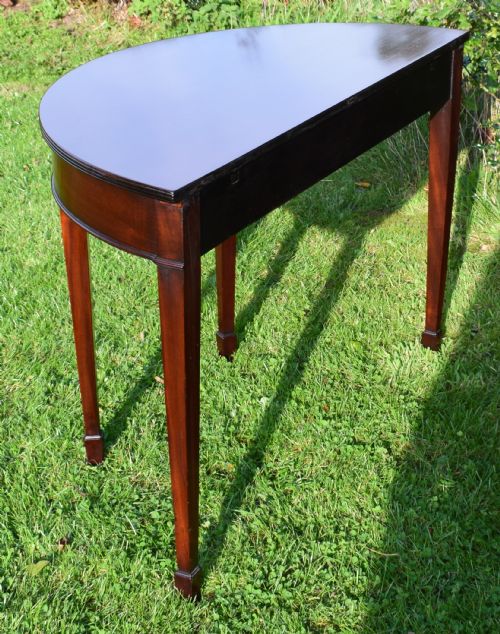 PAIR OF DEMILUNE CONSOLE TABLES - ADDITIONAL PHOTO 11
