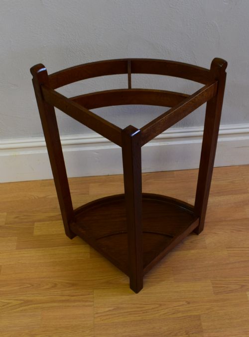 ARTS CRAFTS OAK STICK STAND - ADDITIONAL PHOTO 6