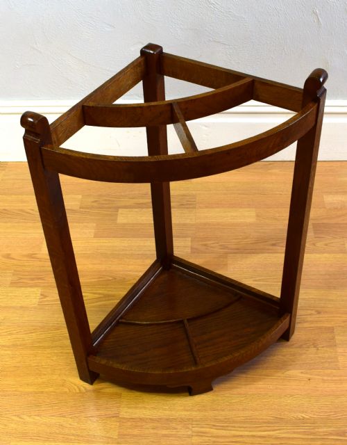 ARTS CRAFTS OAK STICK STAND - ADDITIONAL PHOTO 7