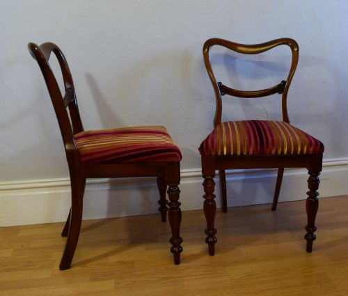 ANTIQUE ENGLISH REGENCY PERIOD SET OF ROSEWOOD DINNING CHAIRS - ADDITIONAL PHOTO 7