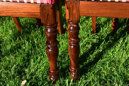 ANTIQUE ENGLISH REGENCY PERIOD SET OF ROSEWOOD DINNING CHAIRS - ADDITIONAL PHOTO 12