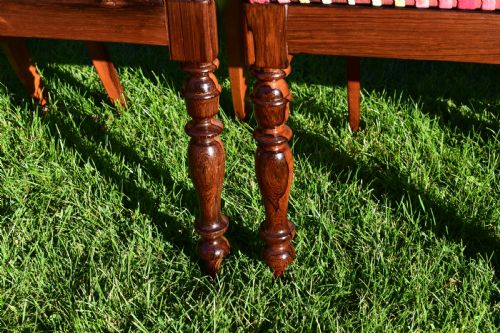 ANTIQUE ENGLISH REGENCY PERIOD SET OF ROSEWOOD DINNING CHAIRS - ADDITIONAL PHOTO 17