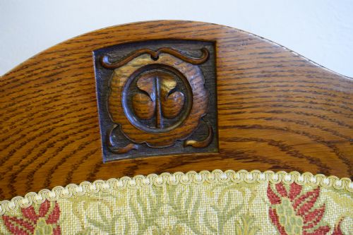 PAIR OF ARTS CRAFTS ARM CHAIRS - ADDITIONAL PHOTO 3