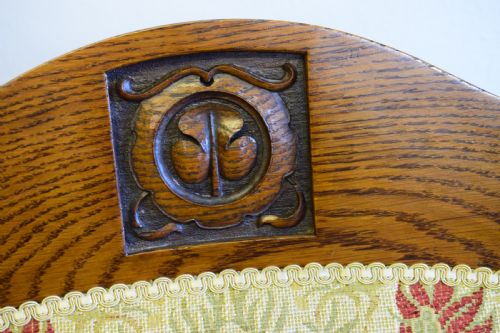 PAIR OF ARTS CRAFTS ARM CHAIRS - ADDITIONAL PHOTO 4