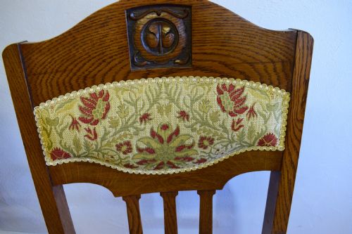 PAIR OF ARTS CRAFTS ARM CHAIRS - ADDITIONAL PHOTO 5