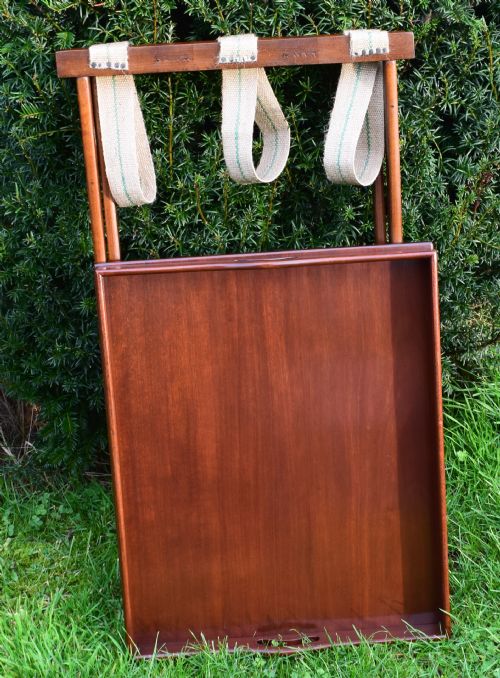 ANTIQUE BUTLERS TRAY ON STAND - ADDITIONAL PHOTO 9