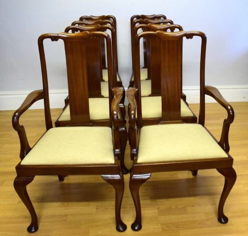 8 QUEEN ANNE STYLE DINING CHAIRS CIRCA 1890 - ADDITIONAL PHOTO 2