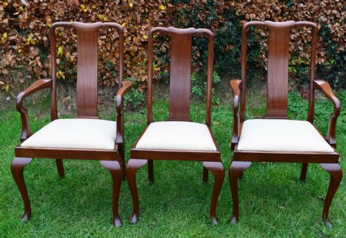 8 QUEEN ANNE STYLE DINING CHAIRS CIRCA 1890 - ADDITIONAL PHOTO 9