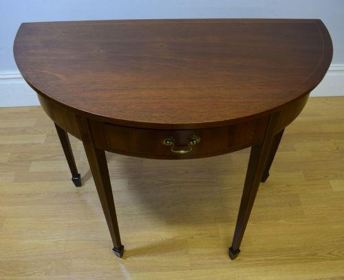 EDWARDIAN DEMILUNE TABLE - ADDITIONAL PHOTO 9