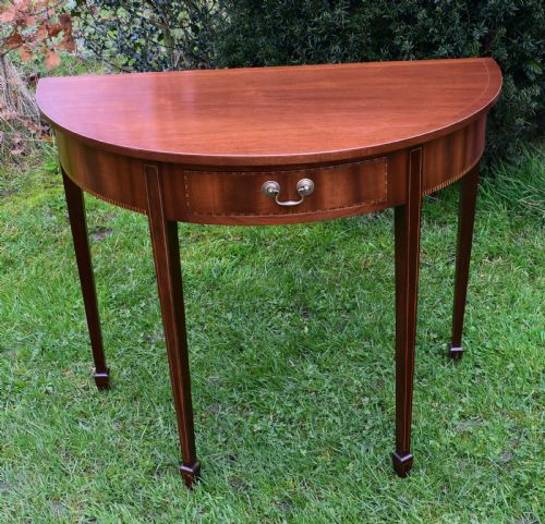 EDWARDIAN DEMILUNE TABLE - ADDITIONAL PHOTO 11