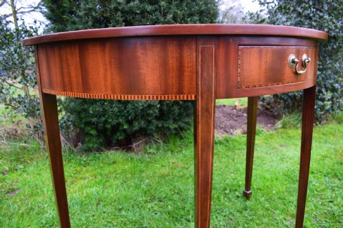 EDWARDIAN DEMILUNE TABLE - ADDITIONAL PHOTO 12