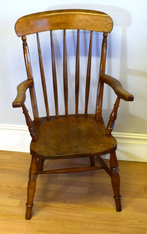 victorian country arm chair - CATEGORY: ANTIQUE CHAIRS - DATED VICTORIAN