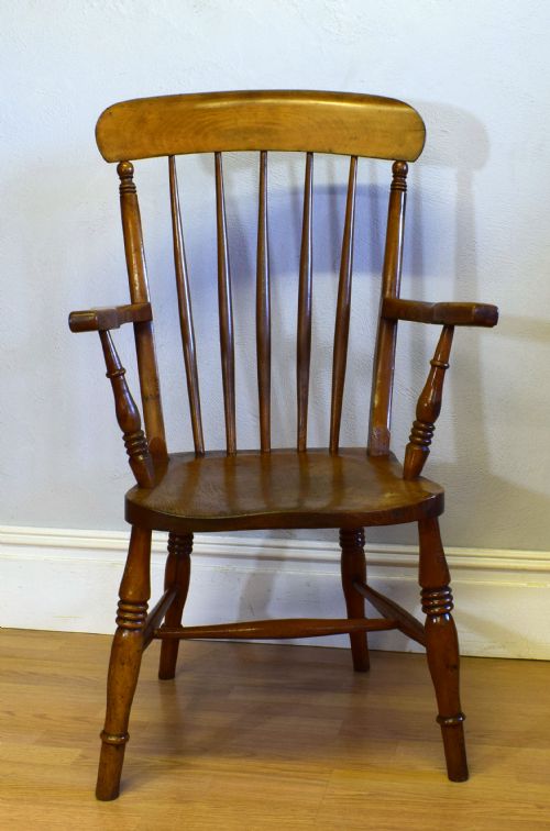 VICTORIAN COUNTRY ARM CHAIR - ADDITIONAL PHOTO 2